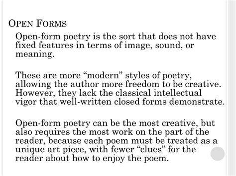 What is Open Form Poetry? An Exploration Beyond Traditional Constraints